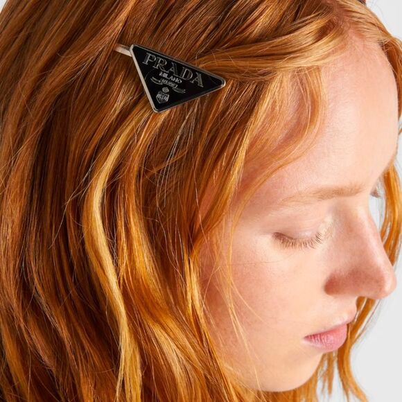 XMAS SALE Black Prada Silver Hair Clip Pin - Picture 3 of 6